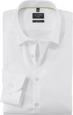 Produktbild von Olymp Hemd weiß super slim fit Baumwolle