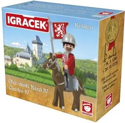 Produktbild von IGracek Efko Igráček Karel IV - Karlštejn - Figur mit Rüstung und Pferd