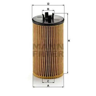 Produktbild von Filtr oleju MANN-FILTER HU 612/2 x