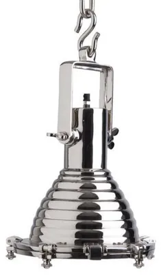 Image de Casa Padrino Lampe à suspendre Plafonnier Nickel Fini Design Industriel - Lampe industrielle Lampe industrielle