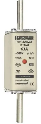 Produktbild von Mersen NH-SICHERUNG 1 25A 500V GG (NH1GG50V25)