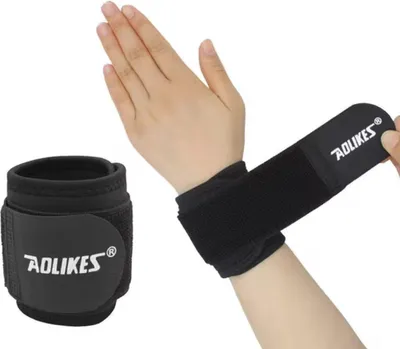 Produktbild von CHPN - Armband - Handgelenkbandage - Handgelenkbandage - Handgelenkstütze - Schwarz - Mit Klettverschluss - Verstellbar - Handgelenkstütze
