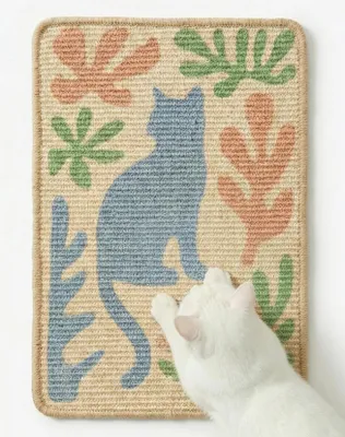 Image de Tapis en sisal pour chat, dimensions 60 x 40 cm