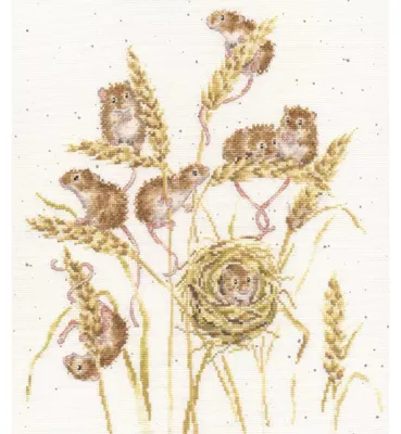 Image de Bothy Threads kit de point de croix compté "The Harvesters", XHD151, 28x32cm