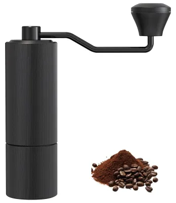 Handmühle für Kaffee, 30 Mahlgrade, Edelstahl, tragbar