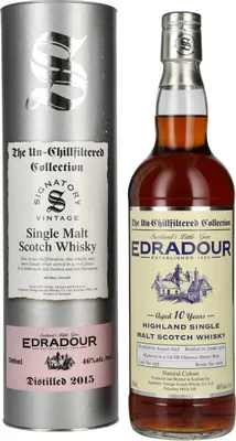 Produktbild von Signatory Vintage Edradour 10 Years Old The Un-Chillfiltered 2015 46% Vol. 0,7l in Geschenkbox