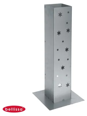 Image de Bellissa® Colonne décorative en Corten, 70 cm, pour lampes, bougies ou lanternes, idéale pour le jardin ou la terrasse