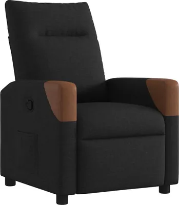 Produktbild von vidaXL Relaxsessel Schwarz Stoff