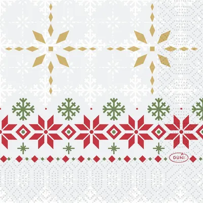Image de Serviettes en ouate Duni 3 plis Tradition 24 x 24cm 50 pièces