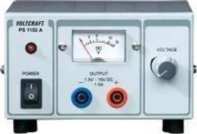 Obrázok produktu pre Voltcraft Labornetzgerät, einstellbar PS-1152 A 1.5 - 15 V/DC 1.5 - 1 A 22.5 W 1 x (PS-1152A) - 22,5 W