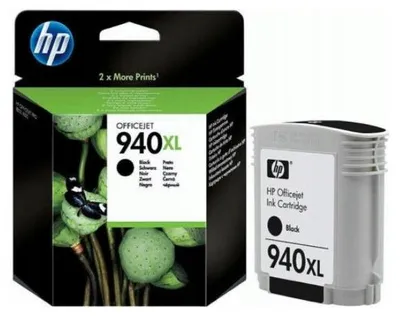 Produktbild von HP 940XL Schwarz Original Druckerpatrone mit hoher Reichweite, Hohe (XL-) Ausbeute, Schwarz, Tinte auf Pigmentbasis, 1 Stück(e), 2200 Seiten