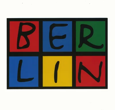 Produktbild von Postkarte - Berlin - bunte Schrift