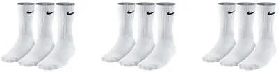 Produktbild von 9 Paar Nike Herren Damen Socken SX4508 - Farbe: 3 x weiß - Größe: 38-42