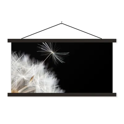 Produktbild von MuchoWow® Textilposter Blume - Löwenzahn - Pflanze 120x60 cm mit schwarzem Rahmen - Dekoration Schlafzimmer
