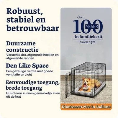 Productafbeelding van Hondenbench Levensfasen - 92 x 58 x 62 cm - Metaal - Zwart - Binnen En Vervoer