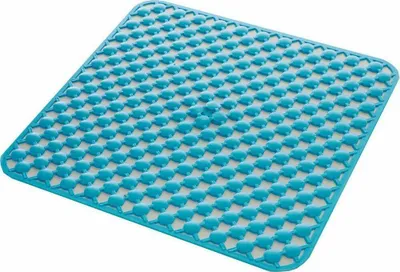 Obrázek produktu pro GEO sprchová rohož 53x53 cm gumová, protiskluzová, gumová, modrá
