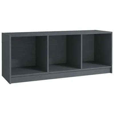 Produktbild von TV-Schrank Grau 104x33x41 cm Massivholz Kiefer