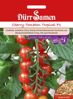 Produktbild von Dürr-Samen - Kirsch-Tomaten Tropical F1 - Saatgut - 4146