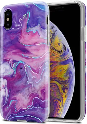 Produktbild von Cadorabo Schutzhülle für Apple iPhone XS MAX Hülle in Lila TPU Handyhülle Etui Case Cover