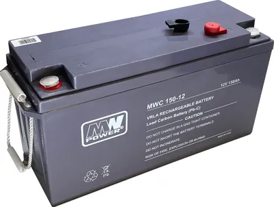 Zdjęcie produktu dla Mwc 150-12: Mwc 150-12: Akumulator Agm (Pb-C) 12V/150Ah, 484X170X241Mm, M8