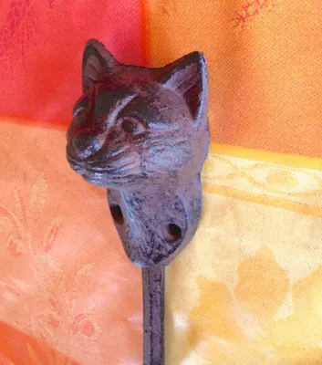 Produktbild von Haken Katze - stabiler Kleiderhaken für Wandgarderobe oder Haken für Handtücher
