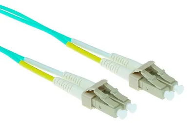 Immagine prodotto di ACT 10 metri LSZH Cavo patch in fibra multimodale 50/125 OM3 duplex con connettori LC