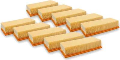 Produktbild von vhbw 10x Flachfaltenfilter F7 kompatibel mit Kärcher NT 65/2 Eco Tc, 65/2 Eco, 65/2 Ap Me, 65/2 Ap, 75/2 Ap Me Tc, 72/2 Eco Tc Staubsauger