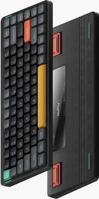Zdjęcie produktu dla Bezprzewodowa mechaniczna klawiatura Slim Nuphy Air75 V2, LED RGB, QWERTY US, bazaltowa czerń, przełączniki Cowberry