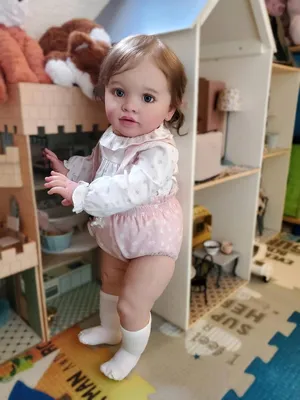 Imagen del producto de Muñeca reborn de 26 pulgadas, cuerpo suave, realista, para niños a partir de 3 años