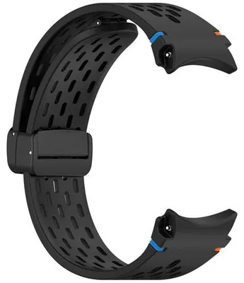 Produktbild von Silikonarmband für Samsung Smartwatch, passend für Watch 7, atmungsaktives perforiertes Armband für Watch 4, 5 und 6.