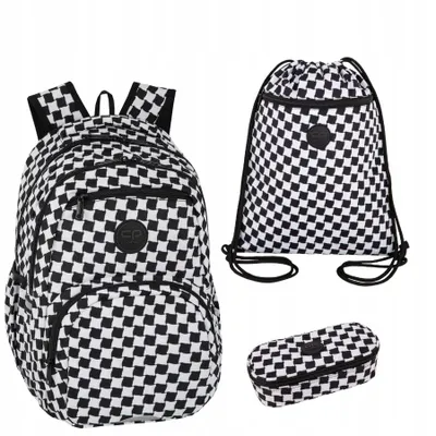 Immagine prodotto di Set di 3 zaini scolastici Coolpack - astuccio per matite e borsa da ginnastica con design PEPIT