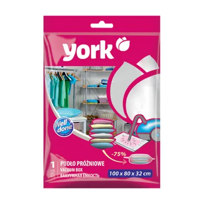 Produktbild von York Vakuum-Aufbewahrungsbehälter / Beutel für die Kleidung für die platzsparende, 100x80x32 cm, EF349401