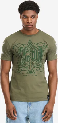 Zdjęcie produktu dla Herren T-Shirt normale Passform ACE OF SPADES Olive/White S Tapout