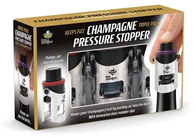 Productafbeelding van Solidchoice - Set van 3 Champagne Drukstoppers voor Bubbels