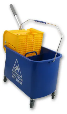 Produktbild von Axis Line Mini Fahreimer incl. Presse 17Liter 2-Fachsystem Reinigungswagen Fahrwagen