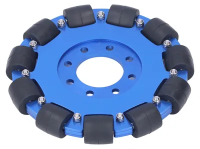 Obrázek produktu pro Omni Wheel 5 palců omnidirekční nábojová součást z hliníkové slitiny pro robotické hračky DIY (jedno kolo) M5604-0014-0127