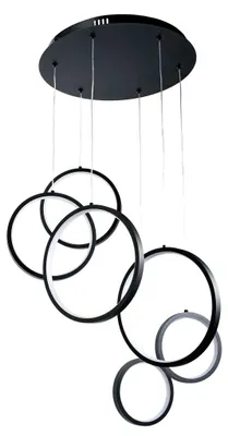 Zdjęcie produktu dla Lampa Sufitowa Wisząca Toolight App1921-Cp Black Led Czarny