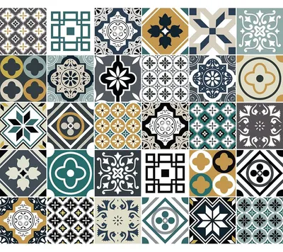 Image de Autocollants imitation carrelage pour la cuisine et la salle de bains – 30 autocollants RAVIO imitation carrelage ciment – 30 autocollants 10 x 10 cm