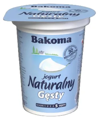 Obrázok produktu pre Jogurt naturalny gęsty Bakoma 370 g