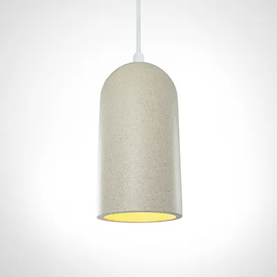 Produktbild von Pendelleuchte, E27, Lampe Für Wohnzimmer Esszimmer Küche, Höhenverstellbar Farbe Beton-Sandstein-Weiß