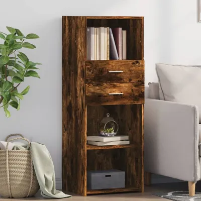 Produktbild von vidaXL Highboard Räuchereiche 45x42,5x124 cm Holzwerkstoff