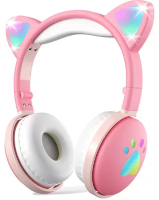 Productafbeelding van MOZOS KID DOG Draadloze hoofdtelefoon voor kinderen, roze