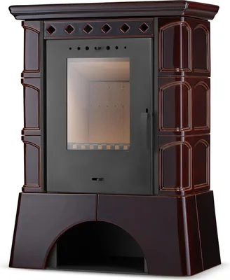 Zdjęcie produktu dla Piec kominek kaflowy wolnostojący koza ATOL 10 kW kolor brown