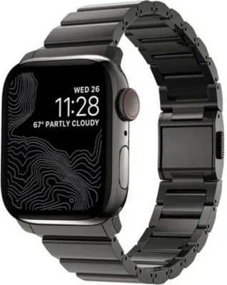 Produktbild von Nomad Steel Band, Band, Smartwatch, Silber, Apple, 41mm / 42mm, Edelstahl