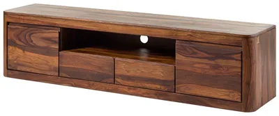 Immagine prodotto di MASSIVMOEBEL24 | mobile TV in legno di Shesham / Acacia 200x45x50 Noce cerato TORONTO #251