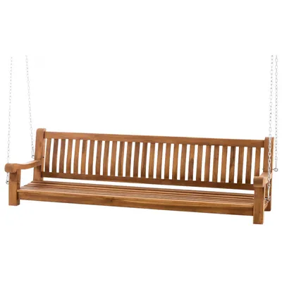 Produktbild von CLP Schaukelbank Joyce Teakholz wetterfest teak Größe 200 cm