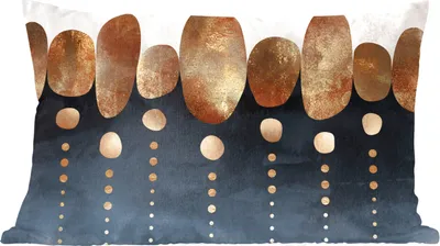 Produktbild von MuchoWow® Zierkissen Sofakissen Wohnzimmer Dekokissen 60x40 cm Gold - Abstrakt - Luxus - Kopfkissen - Polster mit Foto