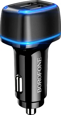 Image de Chargeur de voiture Borofone BZ14 Max - 2x USB Noir KP27937