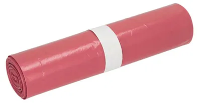 Produktbild von DEISS Müllsäcke aus LDPE, 21770, 70 Liter, Typ 160 rot - 1 Rolle | Rolle (25 Stück)