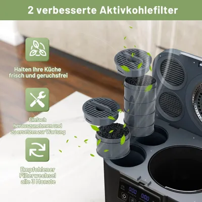 Produktbild von Elektrischer Küchenkomposter, 4 Liter Fassungsvermögen, Geruchsfilter